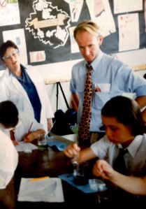 Look at that hair! and the tie ... What was I thinking?