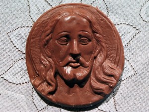 It's just as well Easter falls when id does: Chocolate Jesus