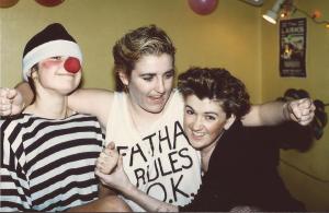 'Less it will yers' The Redcar Girls dressed as Biffa and the rest of the Bacon Family.